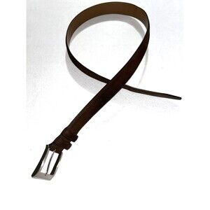Allen Edmonds Mens 90 36 Cashmere Suede Leather Belt Brown USA  39537